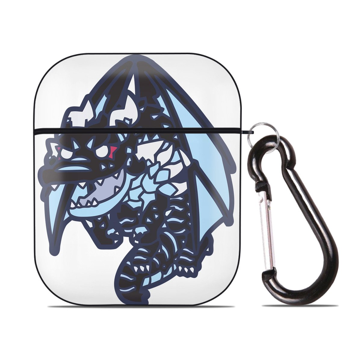 （画像用） 転スラ Regarding Reincarnated to Slime AirPods 第2世代保護ケース ハードシェル ブラック 耐衝撃・防指紋・カラビナ付き