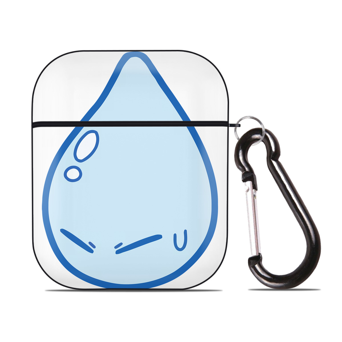 （画像用） 転スラ Regarding Reincarnated to Slime AirPods 第2世代保護ケース ハードシェル ブラック 耐衝撃・防指紋・カラビナ付き