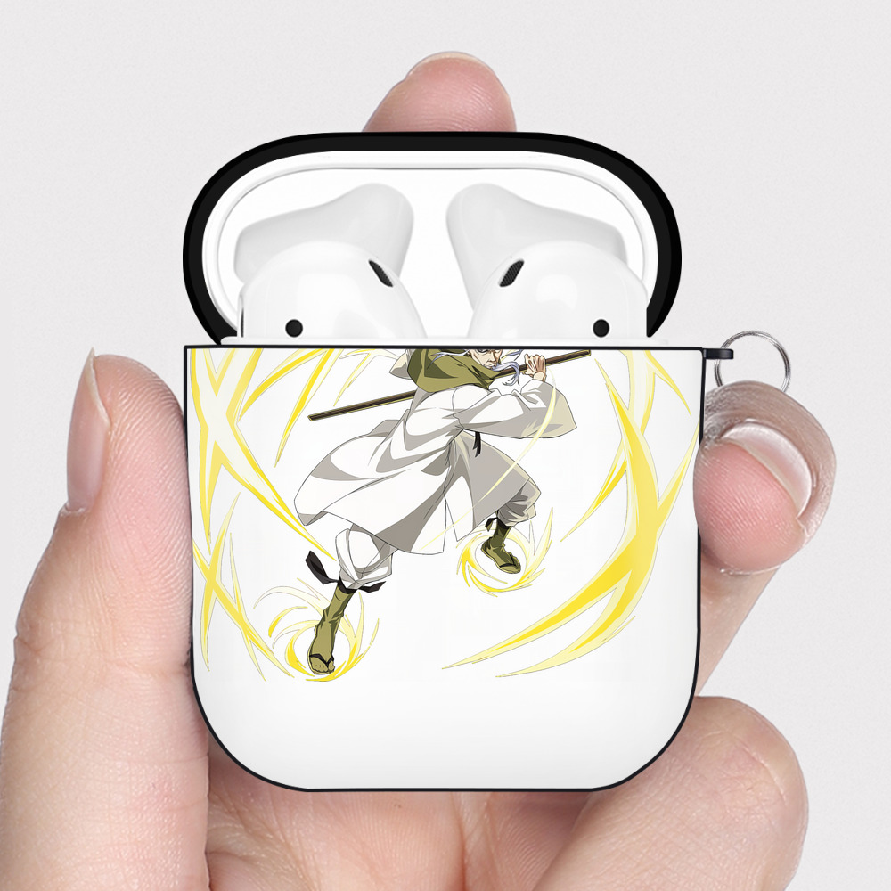 （画像用） 転スラ Regarding Reincarnated to Slime AirPods 第2世代保護ケース ハードシェル ブラック 耐衝撃・防指紋・カラビナ付き