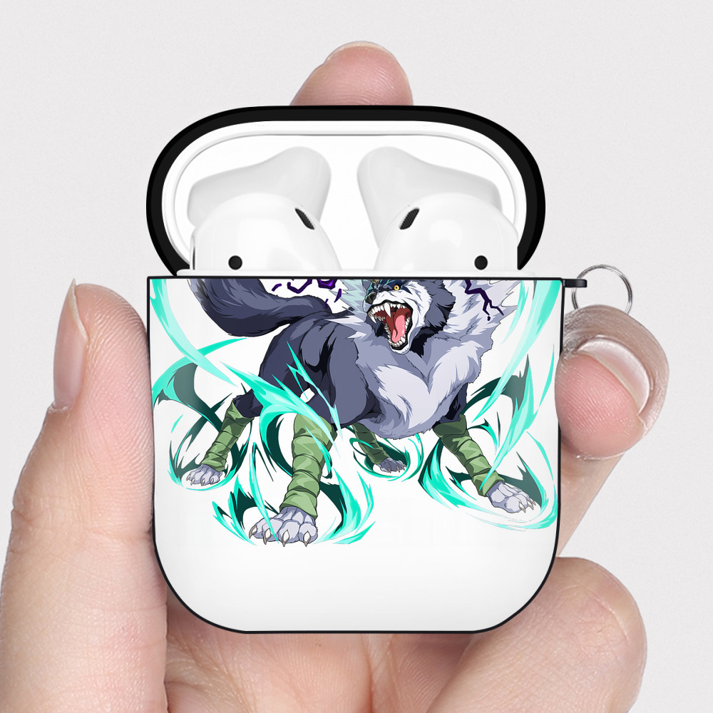 （画像用） 転スラ Regarding Reincarnated to Slime AirPods 第2世代保護ケース ハードシェル ブラック 耐衝撃・防指紋・カラビナ付き