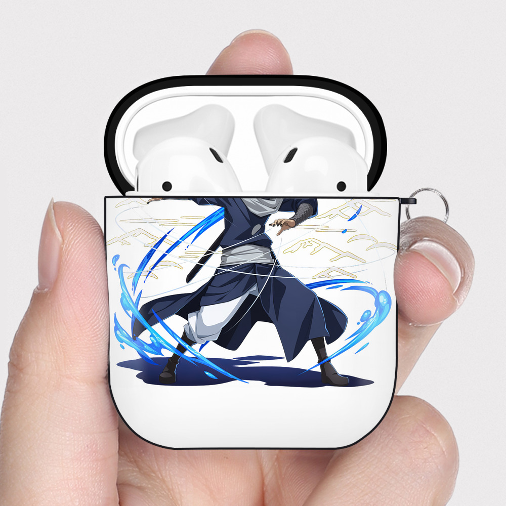 （画像用） 転スラ Regarding Reincarnated to Slime AirPods 第2世代保護ケース ハードシェル ブラック 耐衝撃・防指紋・カラビナ付き
