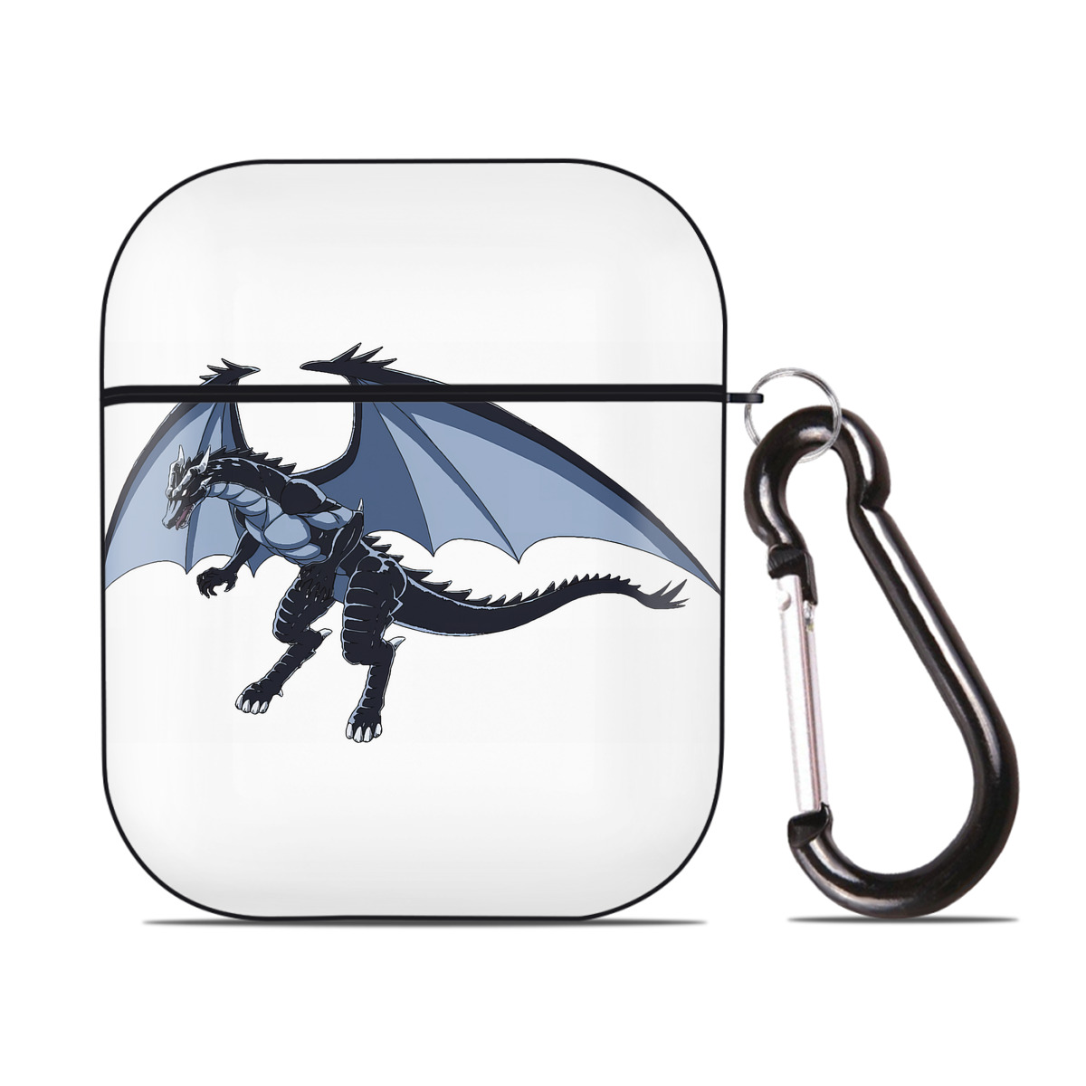（画像用） 転スラ Regarding Reincarnated to Slime AirPods 第2世代保護ケース ハードシェル ブラック 耐衝撃・防指紋・カラビナ付き