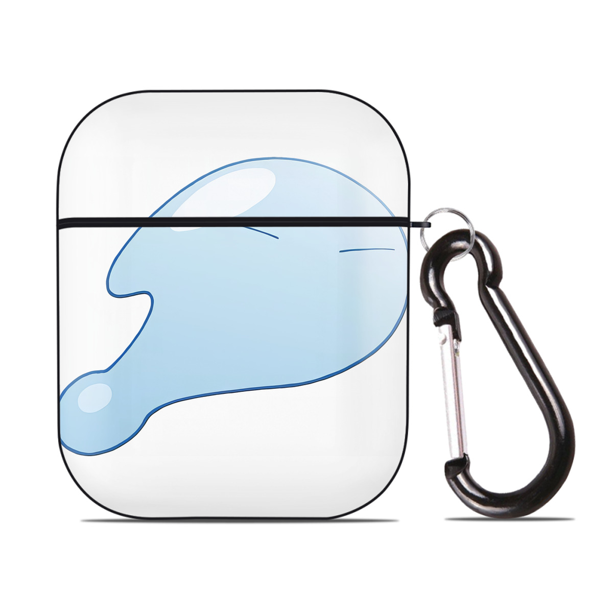 （画像用） 転スラ Regarding Reincarnated to Slime AirPods 第2世代保護ケース ハードシェル ブラック 耐衝撃・防指紋・カラビナ付き