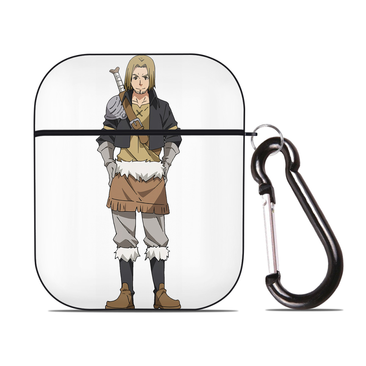 （画像用） 転スラ Regarding Reincarnated to Slime AirPods 第2世代保護ケース ハードシェル ブラック 耐衝撃・防指紋・カラビナ付き