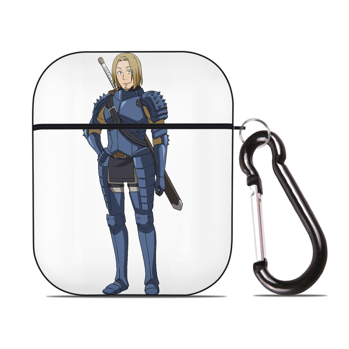 （画像用） 転スラ Regarding Reincarnated to Slime AirPods 第2世代保護ケース ハードシェル ブラック 耐衝撃・防指紋・カラビナ付き