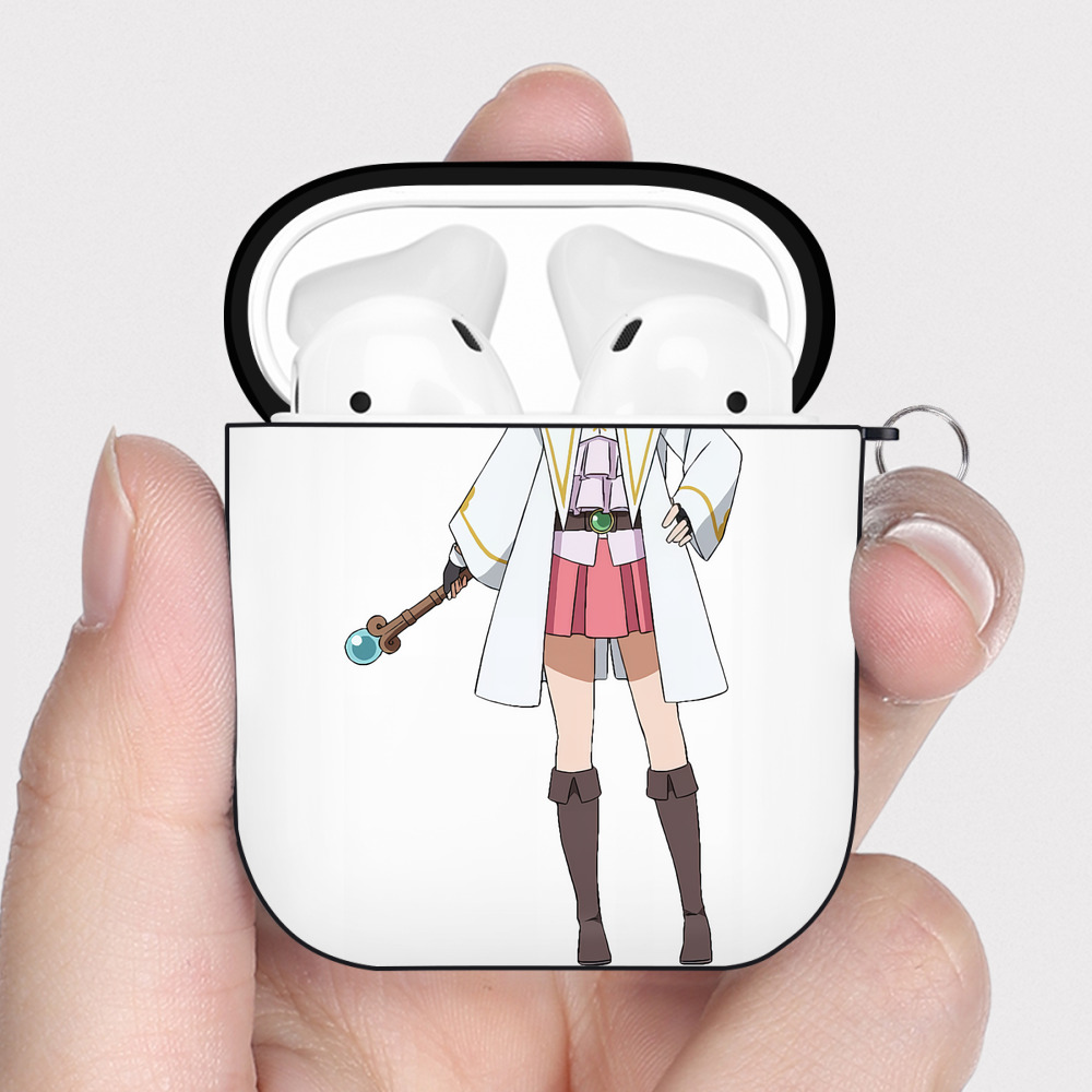（画像用） 転スラ Regarding Reincarnated to Slime AirPods 第2世代保護ケース ハードシェル ブラック 耐衝撃・防指紋・カラビナ付き