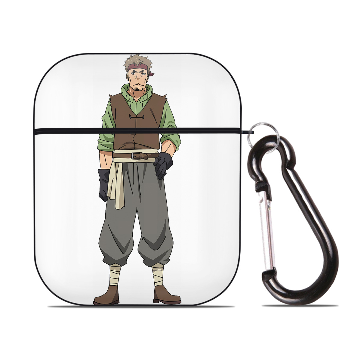 （画像用） 転スラ Regarding Reincarnated to Slime AirPods 第2世代保護ケース ハードシェル ブラック 耐衝撃・防指紋・カラビナ付き