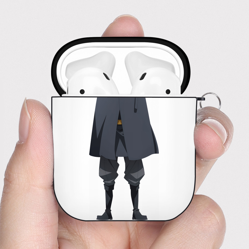 （画像用） 転スラ Regarding Reincarnated to Slime AirPods 第2世代保護ケース ハードシェル ブラック 耐衝撃・防指紋・カラビナ付き