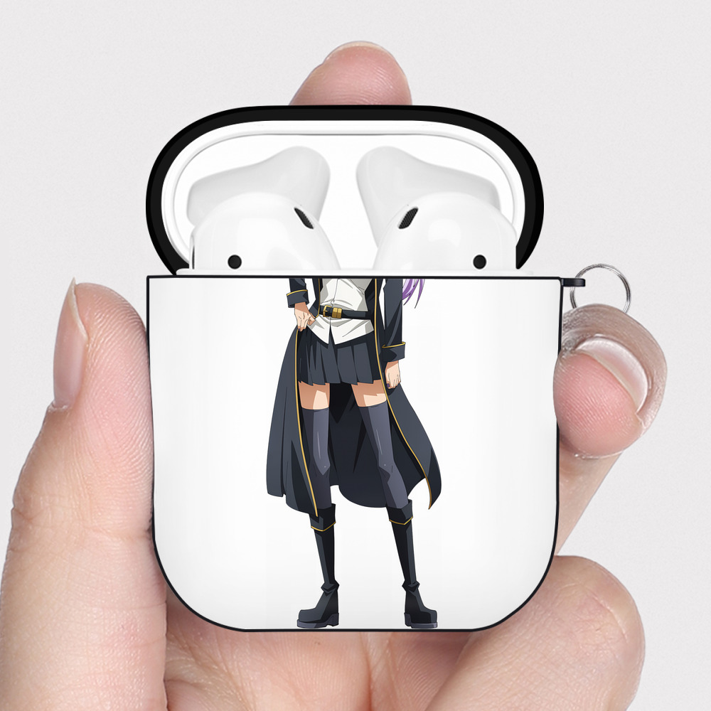 （画像用） 転スラ Regarding Reincarnated to Slime AirPods 第2世代保護ケース ハードシェル ブラック 耐衝撃・防指紋・カラビナ付き