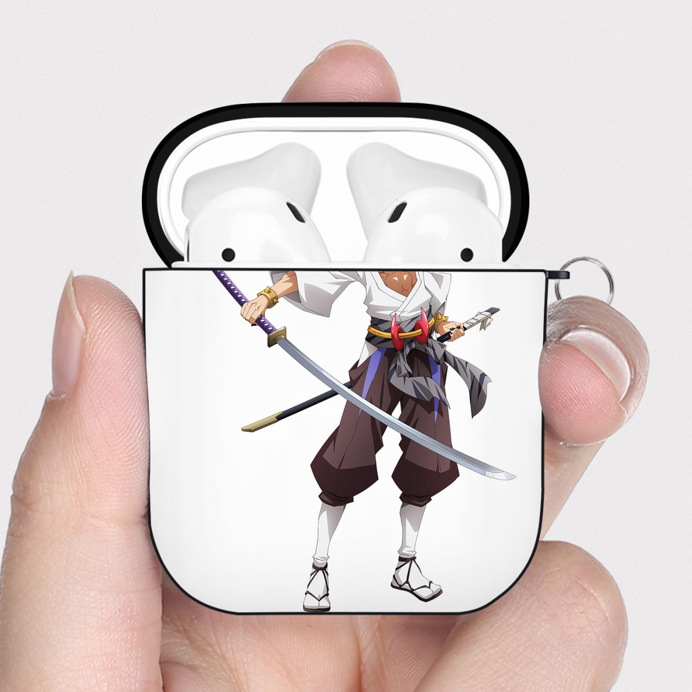 （画像用） 転スラ Regarding Reincarnated to Slime AirPods 第2世代保護ケース ハードシェル ブラック 耐衝撃・防指紋・カラビナ付き