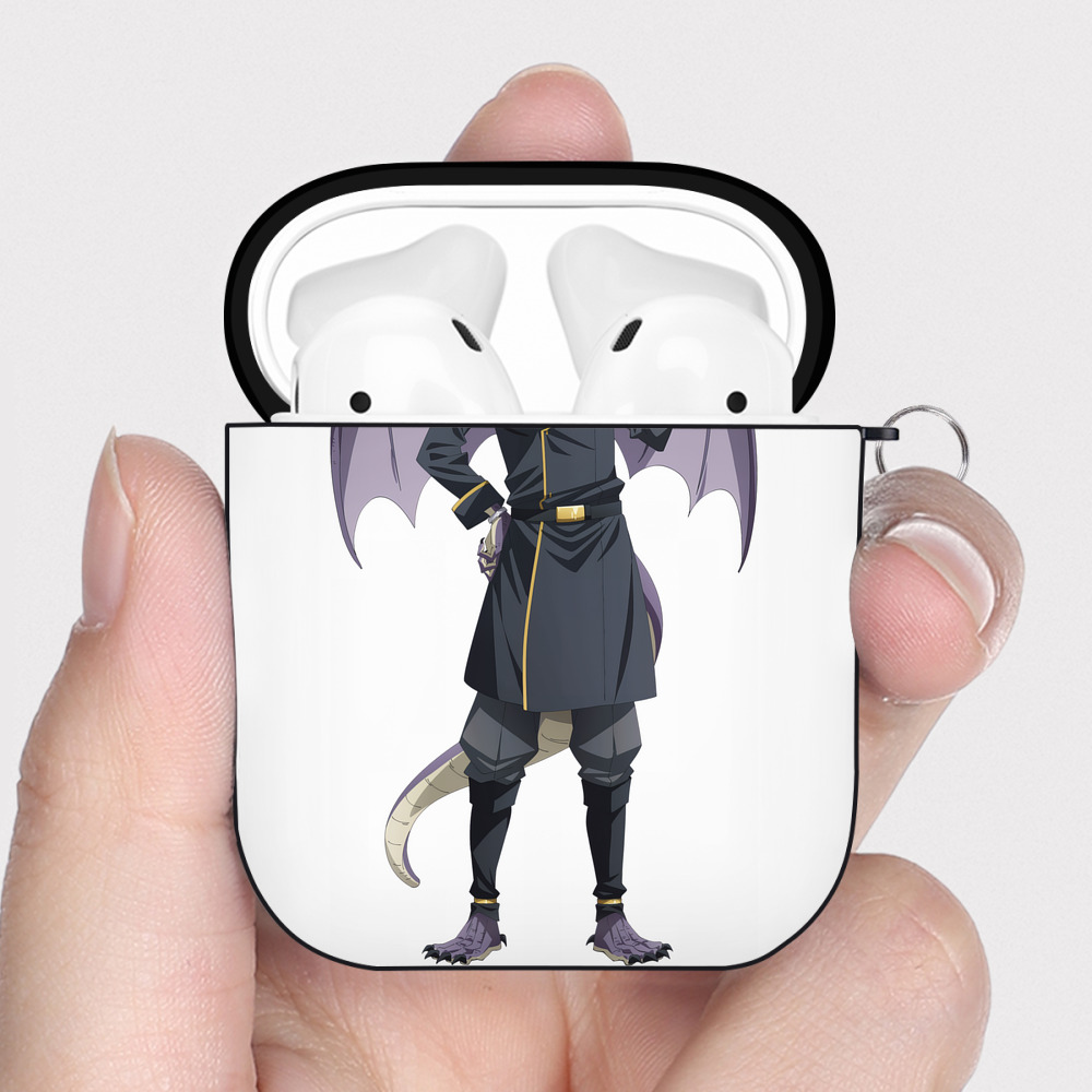 （画像用） 転スラ Regarding Reincarnated to Slime AirPods 第2世代保護ケース ハードシェル ブラック 耐衝撃・防指紋・カラビナ付き