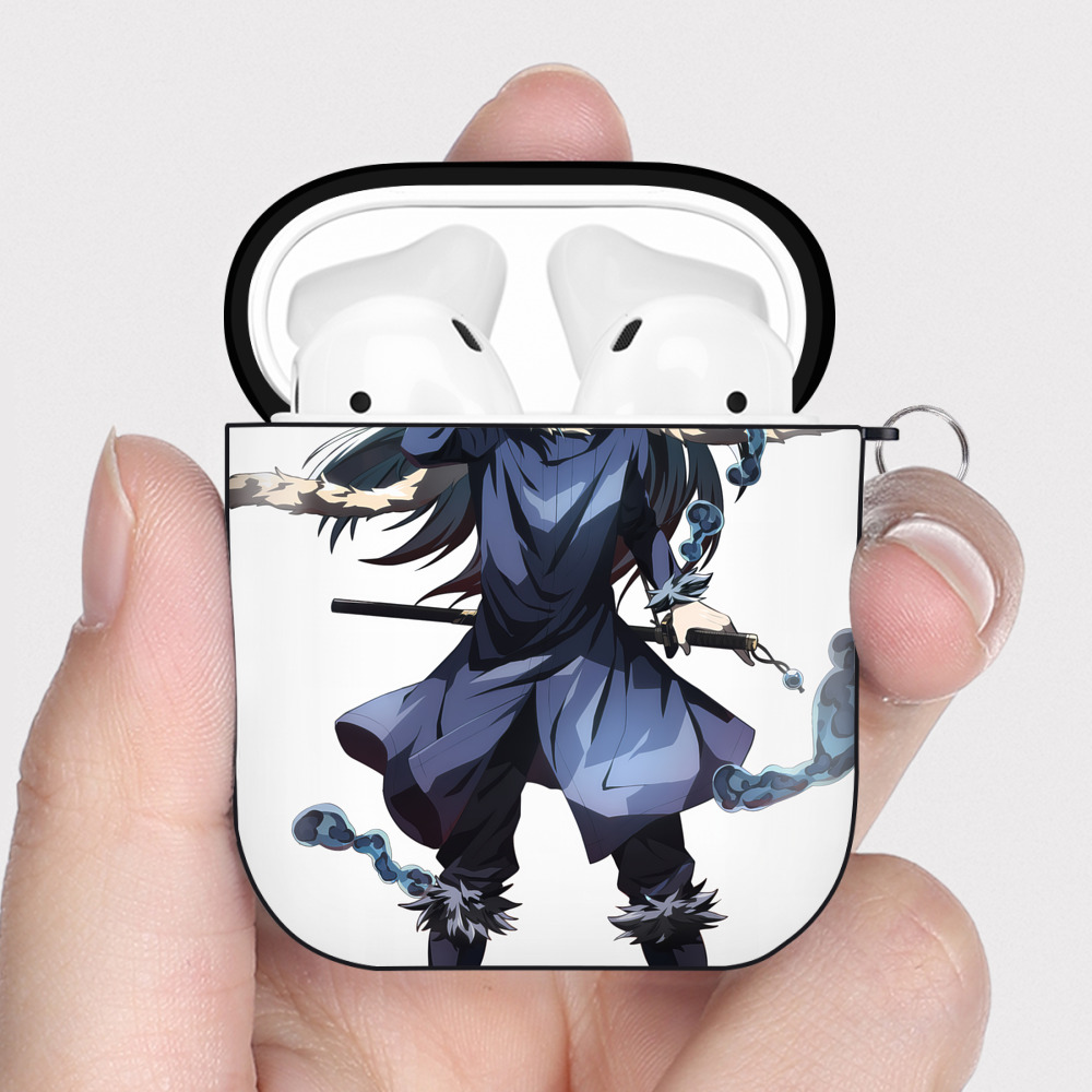 （画像用） 転スラ Regarding Reincarnated to Slime AirPods 第2世代保護ケース ハードシェル ブラック 耐衝撃・防指紋・カラビナ付き