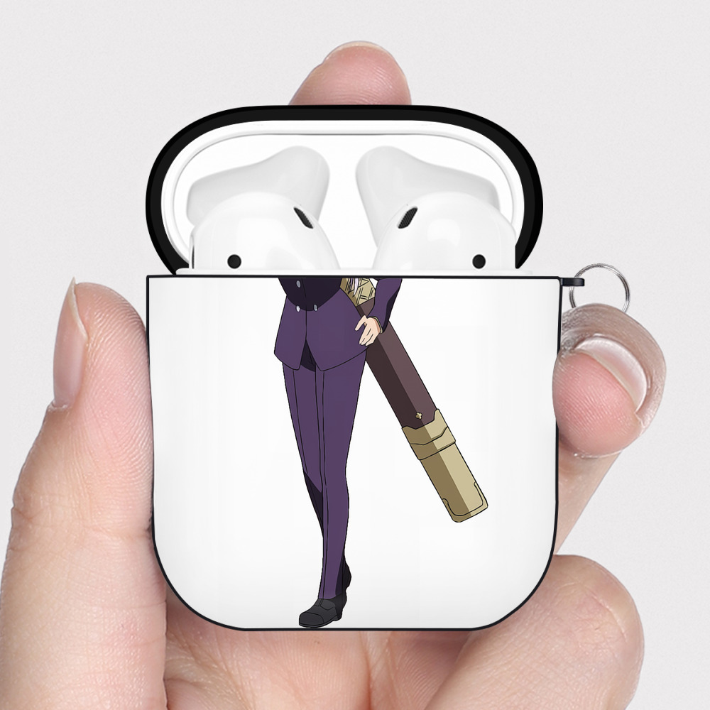 （画像用） 転スラ Regarding Reincarnated to Slime AirPods 第2世代保護ケース ハードシェル ブラック 耐衝撃・防指紋・カラビナ付き
