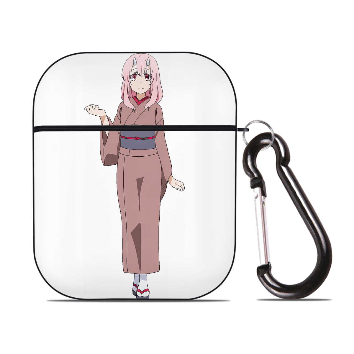 （画像用） 転スラ Regarding Reincarnated to Slime AirPods 第2世代保護ケース ハードシェル ブラック 耐衝撃・防指紋・カラビナ付き