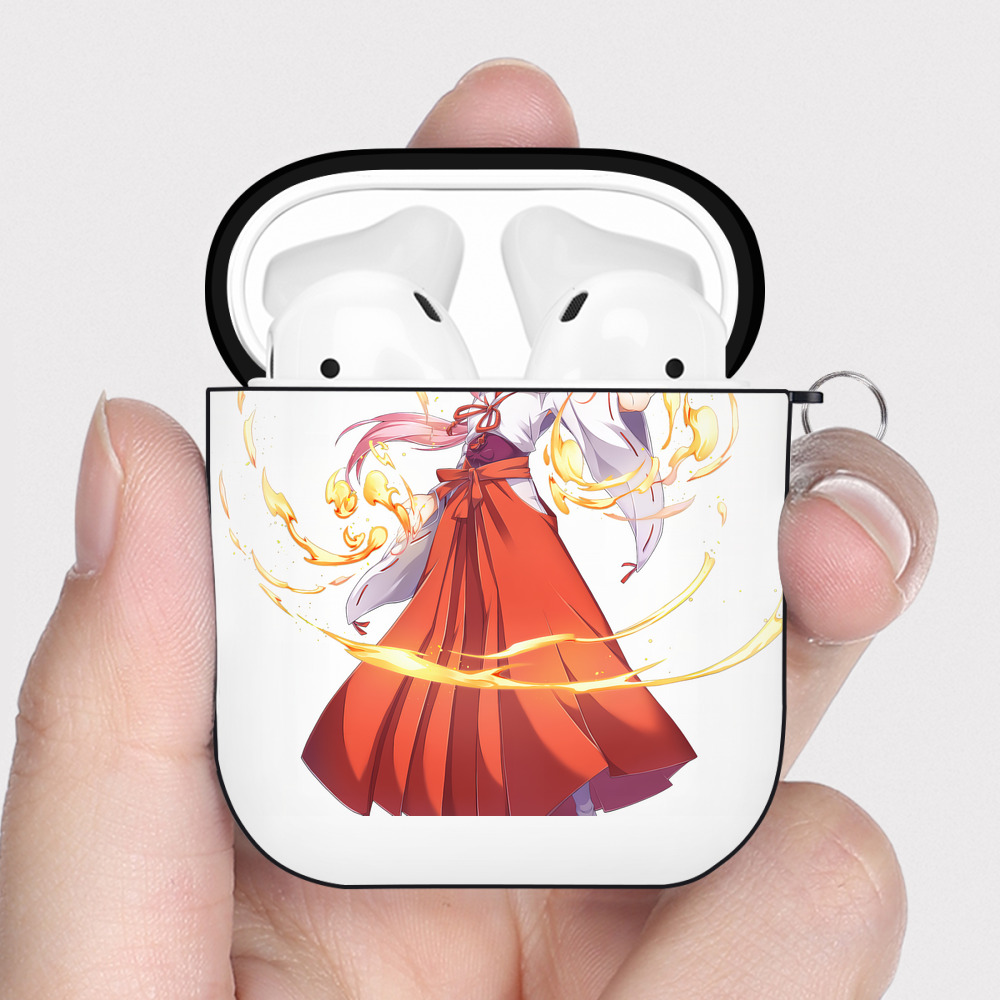 （画像用） 転スラ Regarding Reincarnated to Slime AirPods 第2世代保護ケース ハードシェル ブラック 耐衝撃・防指紋・カラビナ付き