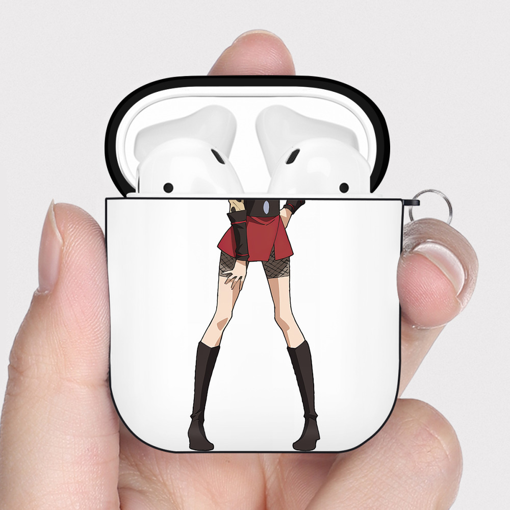 （画像用） 転スラ Regarding Reincarnated to Slime AirPods 第2世代保護ケース ハードシェル ブラック 耐衝撃・防指紋・カラビナ付き