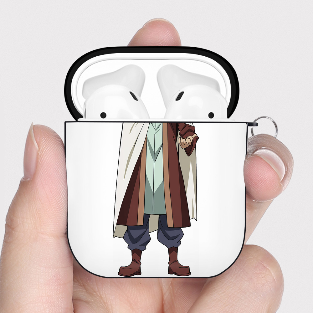 （画像用） 転スラ Regarding Reincarnated to Slime AirPods 第2世代保護ケース ハードシェル ブラック 耐衝撃・防指紋・カラビナ付き