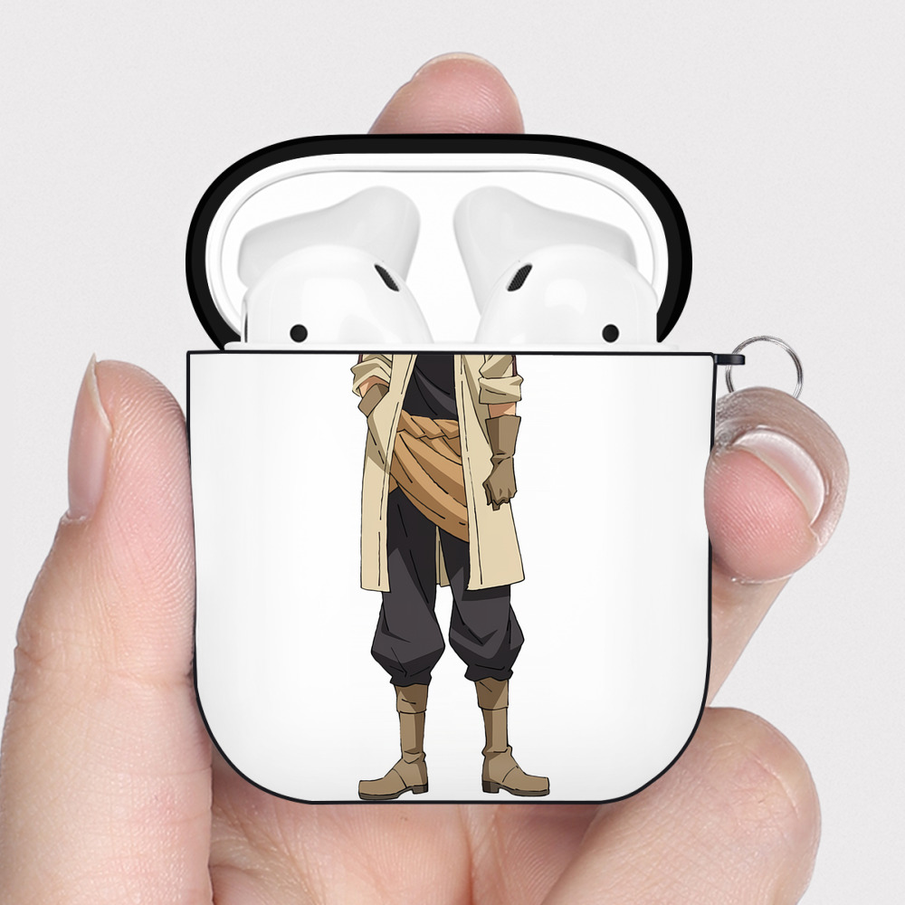 （画像用） 転スラ Regarding Reincarnated to Slime AirPods 第2世代保護ケース ハードシェル ブラック 耐衝撃・防指紋・カラビナ付き