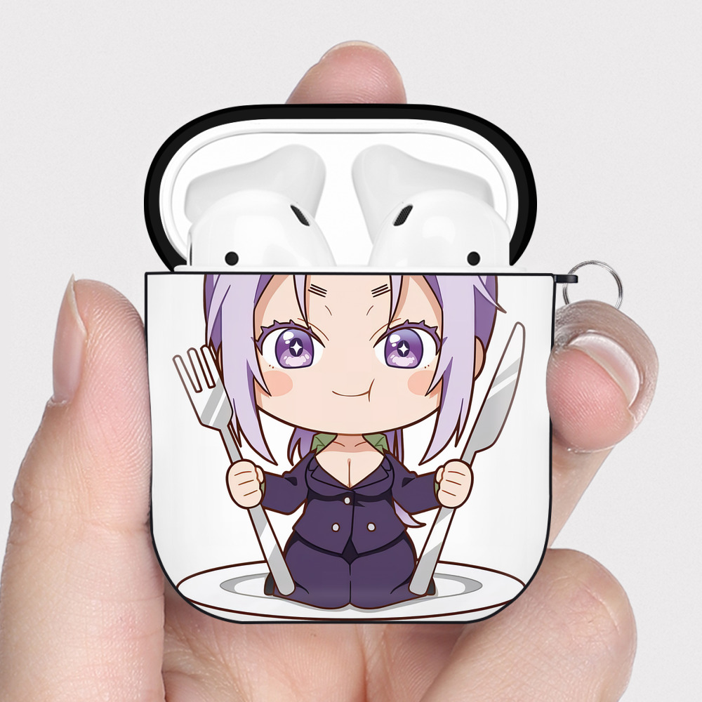 （画像用） 転スラ Regarding Reincarnated to Slime AirPods 第2世代保護ケース ハードシェル ブラック 耐衝撃・防指紋・カラビナ付き