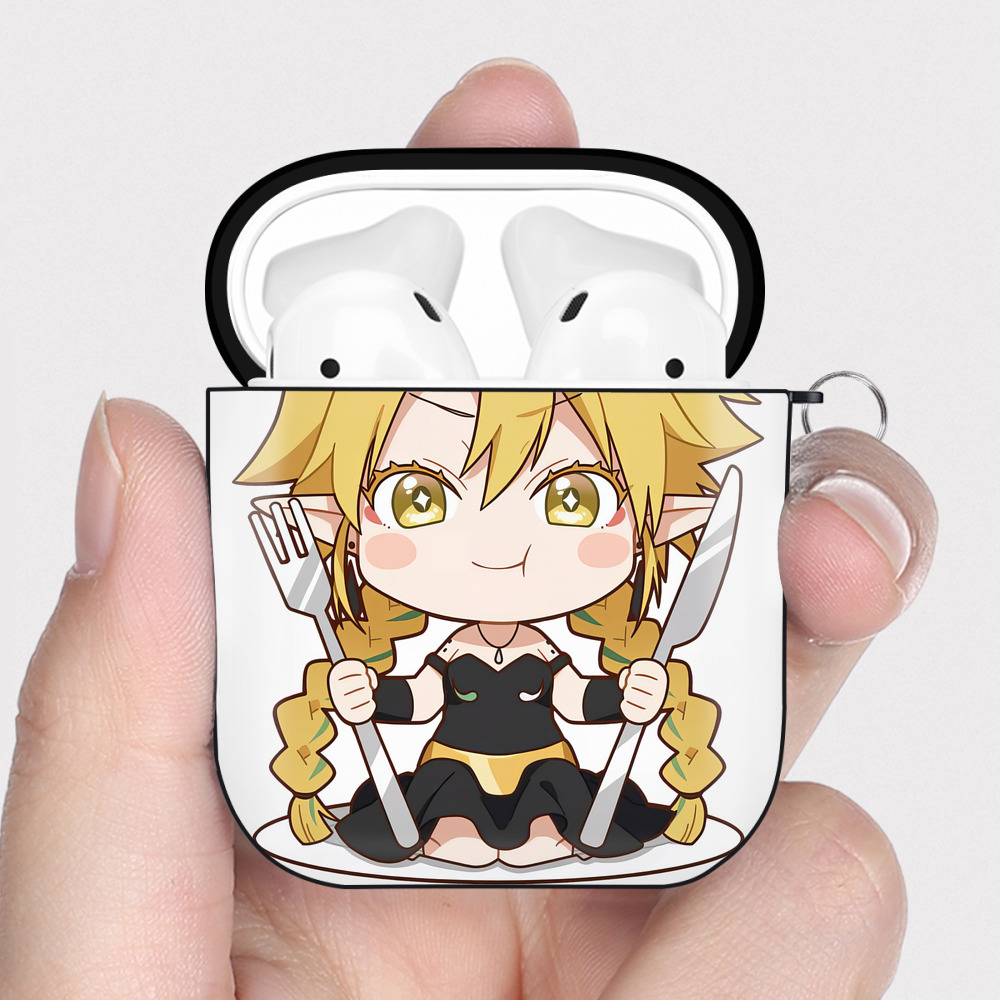 （画像用） 転スラ Regarding Reincarnated to Slime AirPods 第2世代保護ケース ハードシェル ブラック 耐衝撃・防指紋・カラビナ付き