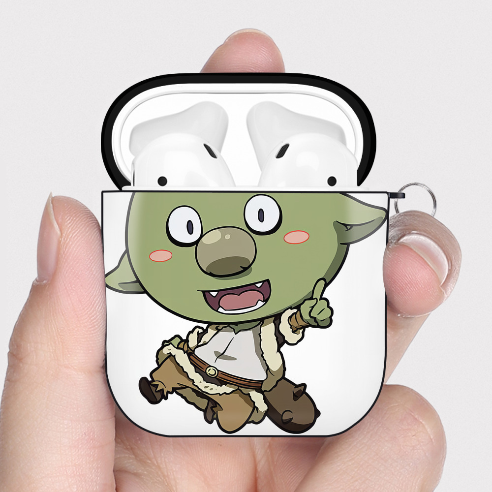 （画像用） 転スラ Regarding Reincarnated to Slime AirPods 第2世代保護ケース ハードシェル ブラック 耐衝撃・防指紋・カラビナ付き