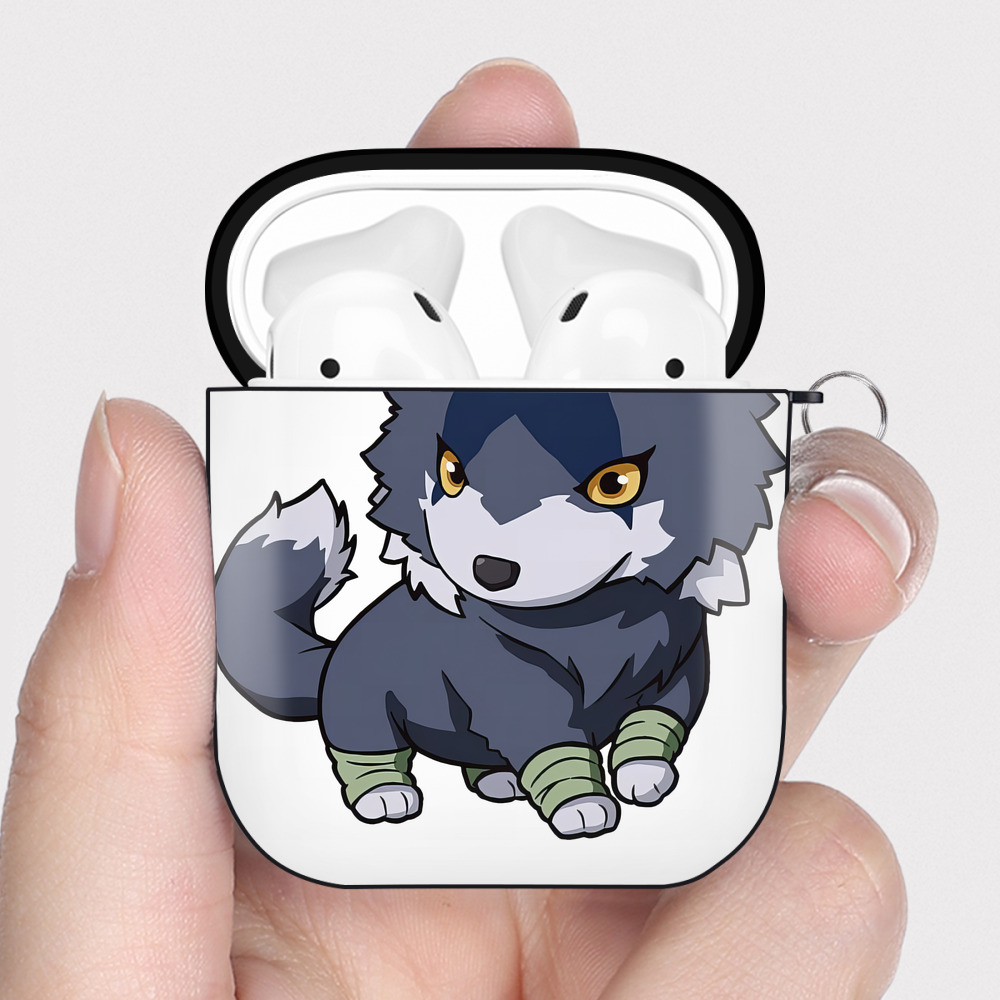 （画像用） 転スラ Regarding Reincarnated to Slime AirPods 第2世代保護ケース ハードシェル ブラック 耐衝撃・防指紋・カラビナ付き