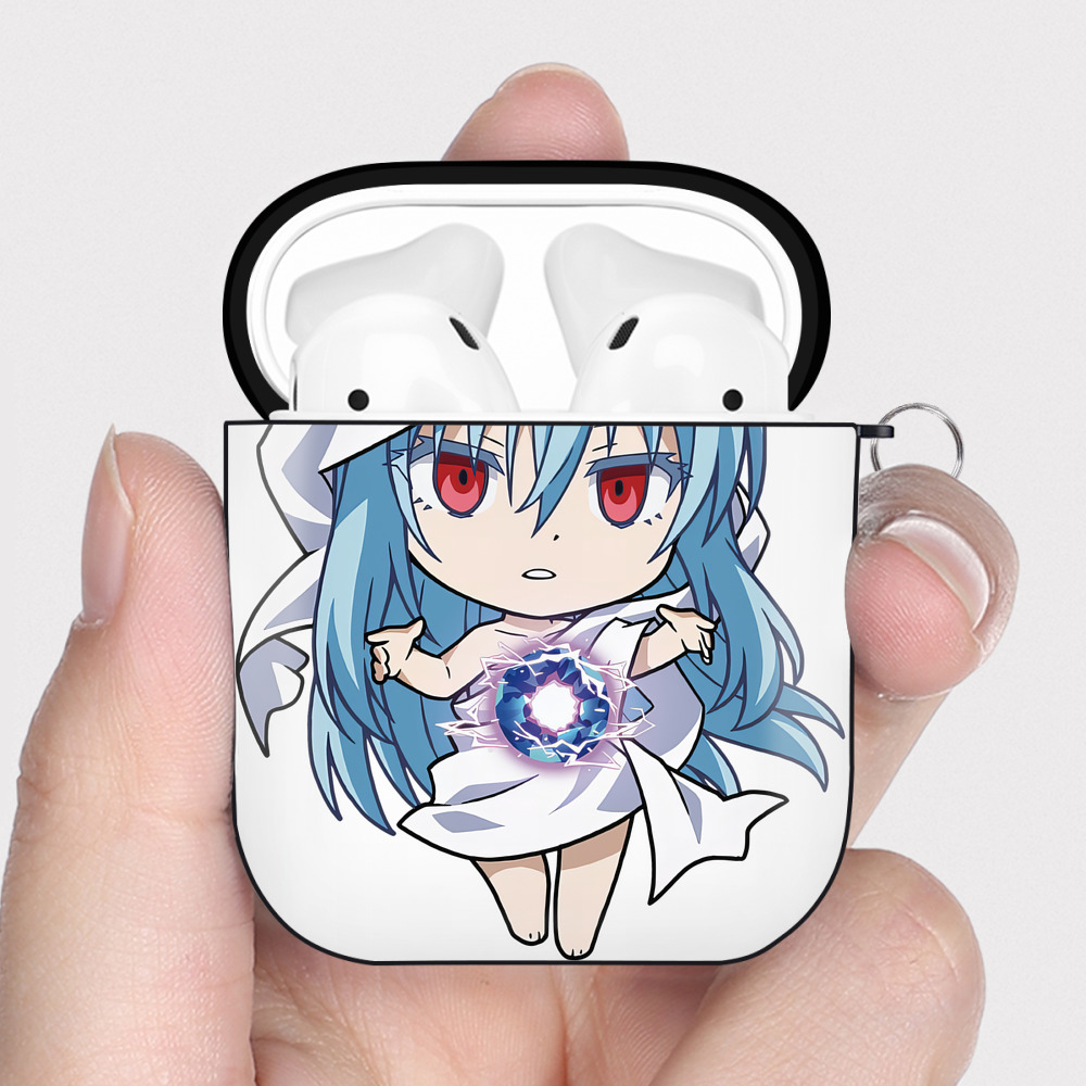 （画像用） 転スラ Regarding Reincarnated to Slime AirPods 第2世代保護ケース ハードシェル ブラック 耐衝撃・防指紋・カラビナ付き