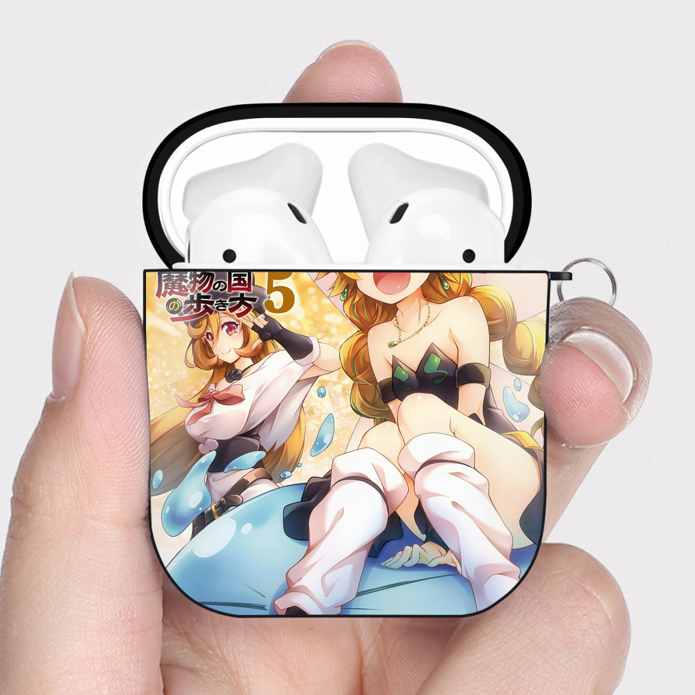 （画像用） 転スラ Regarding Reincarnated to Slime AirPods 第2世代保護ケース ハードシェル ブラック 耐衝撃・防指紋・カラビナ付き