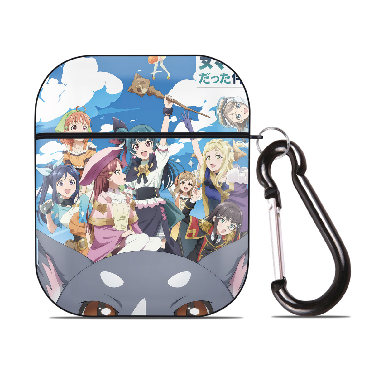 （画像用） 転スラ Regarding Reincarnated to Slime AirPods 第2世代保護ケース ハードシェル ブラック 耐衝撃・防指紋・カラビナ付き