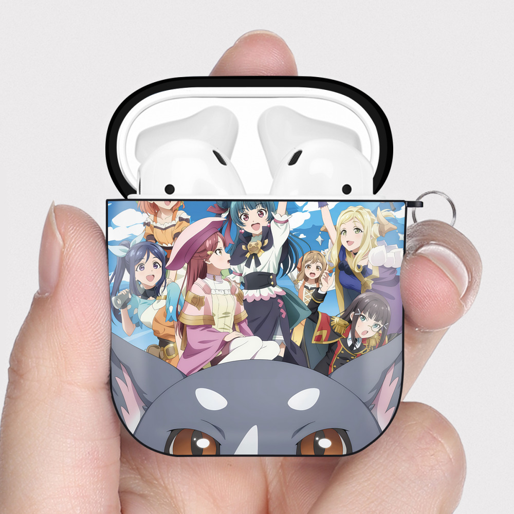 （画像用） 転スラ Regarding Reincarnated to Slime AirPods 第2世代保護ケース ハードシェル ブラック 耐衝撃・防指紋・カラビナ付き
