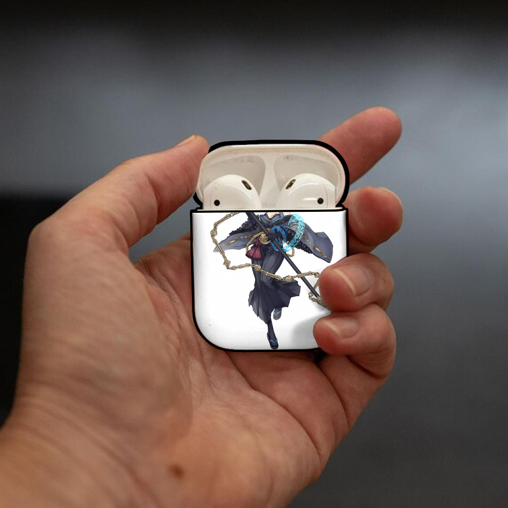 転スラ Regarding Reincarnated to Slime AirPods 第2世代保護ケース ハードシェル ブラック 耐衝撃・防指紋・カラビナ付き