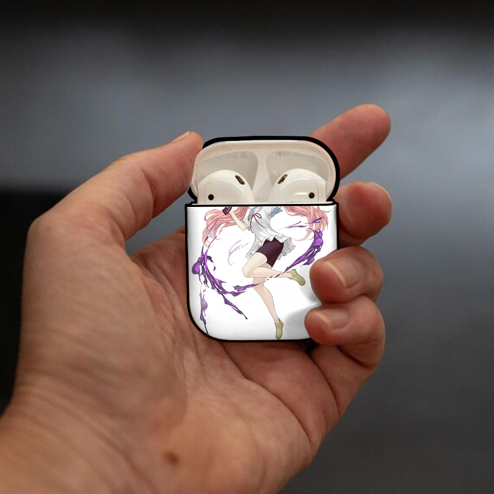 転スラ Regarding Reincarnated to Slime AirPods 第2世代保護ケース ハードシェル ブラック 耐衝撃・防指紋・カラビナ付き