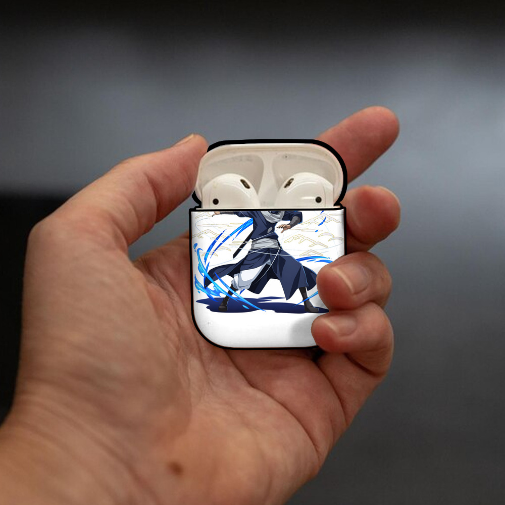 転スラ Regarding Reincarnated to Slime AirPods 第2世代保護ケース ハードシェル ブラック 耐衝撃・防指紋・カラビナ付き