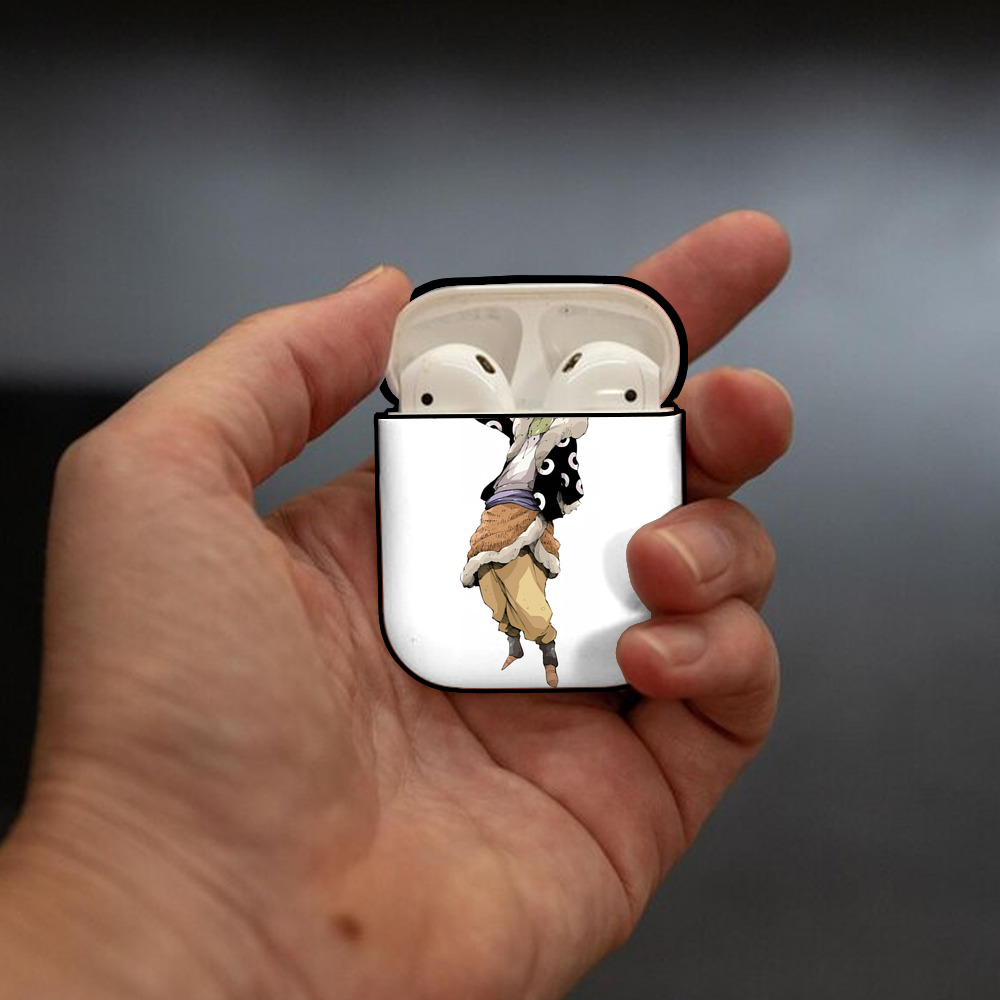 転スラ Regarding Reincarnated to Slime AirPods 第2世代保護ケース ハードシェル ブラック 耐衝撃・防指紋・カラビナ付き