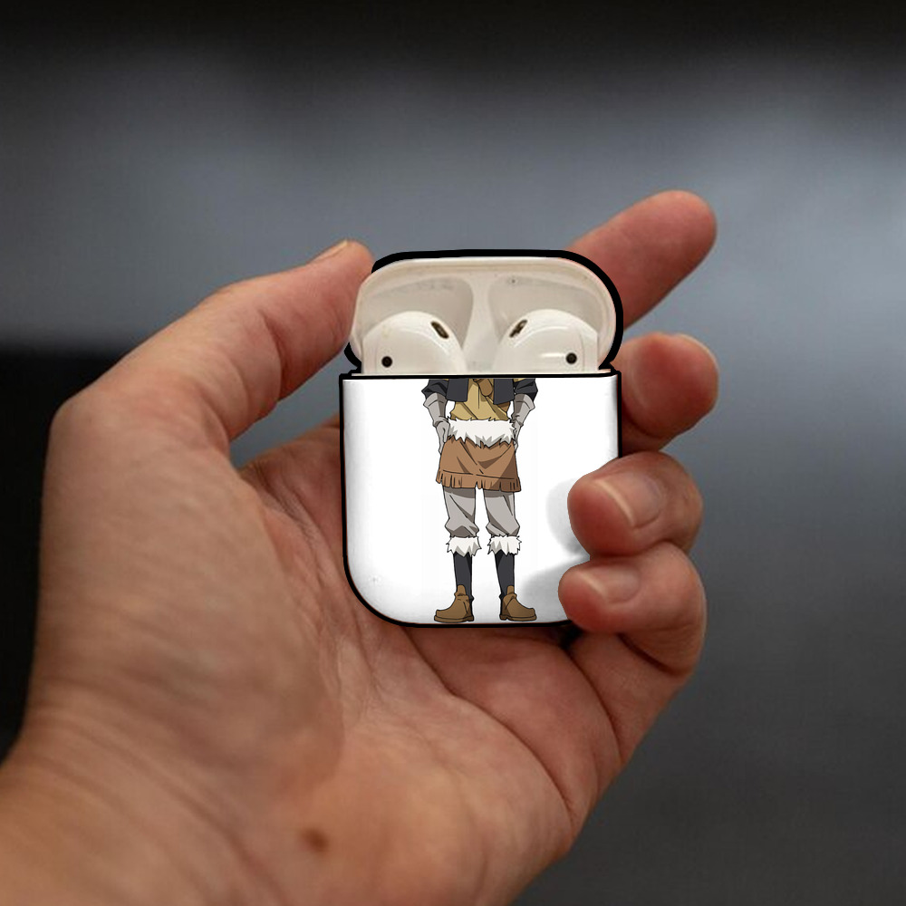 転スラ Regarding Reincarnated to Slime AirPods 第2世代保護ケース ハードシェル ブラック 耐衝撃・防指紋・カラビナ付き