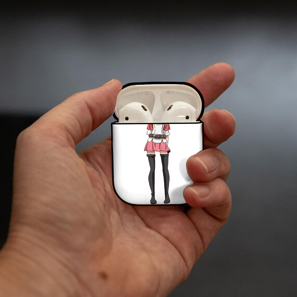 転スラ Regarding Reincarnated to Slime AirPods 第2世代保護ケース ハードシェル ブラック 耐衝撃・防指紋・カラビナ付き