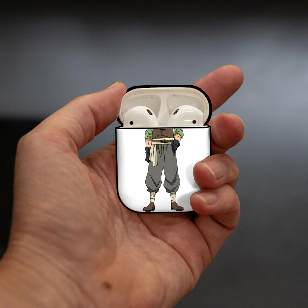 転スラ Regarding Reincarnated to Slime AirPods 第2世代保護ケース ハードシェル ブラック 耐衝撃・防指紋・カラビナ付き