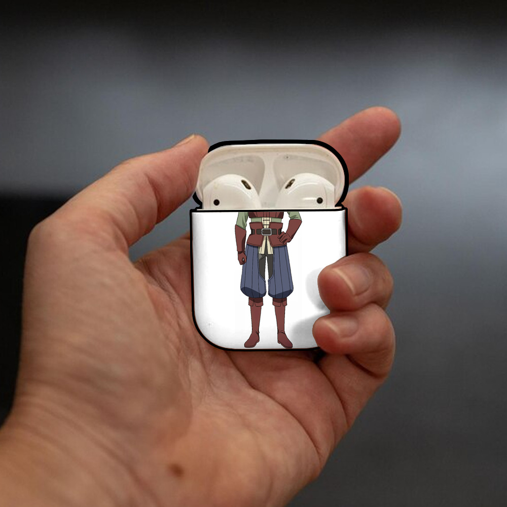 転スラ Regarding Reincarnated to Slime AirPods 第2世代保護ケース ハードシェル ブラック 耐衝撃・防指紋・カラビナ付き