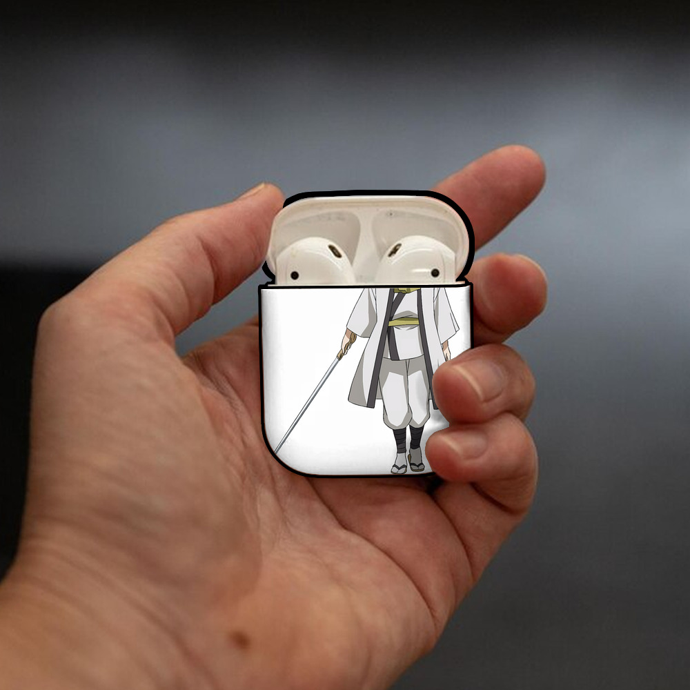 転スラ Regarding Reincarnated to Slime AirPods 第2世代保護ケース ハードシェル ブラック 耐衝撃・防指紋・カラビナ付き