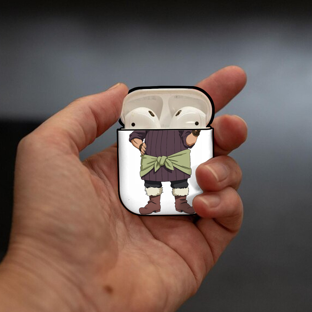 転スラ Regarding Reincarnated to Slime AirPods 第2世代保護ケース ハードシェル ブラック 耐衝撃・防指紋・カラビナ付き