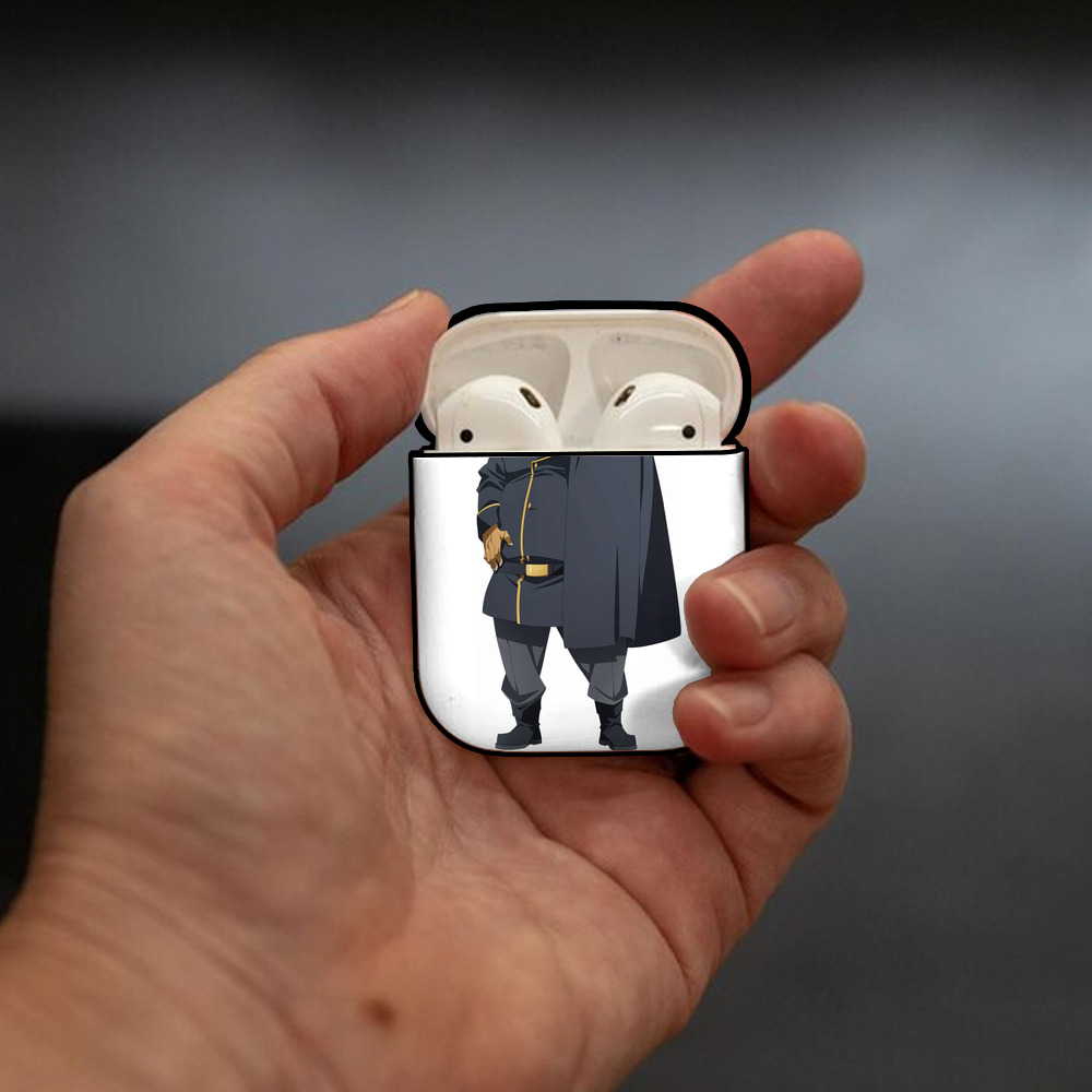 転スラ Regarding Reincarnated to Slime AirPods 第2世代保護ケース ハードシェル ブラック 耐衝撃・防指紋・カラビナ付き