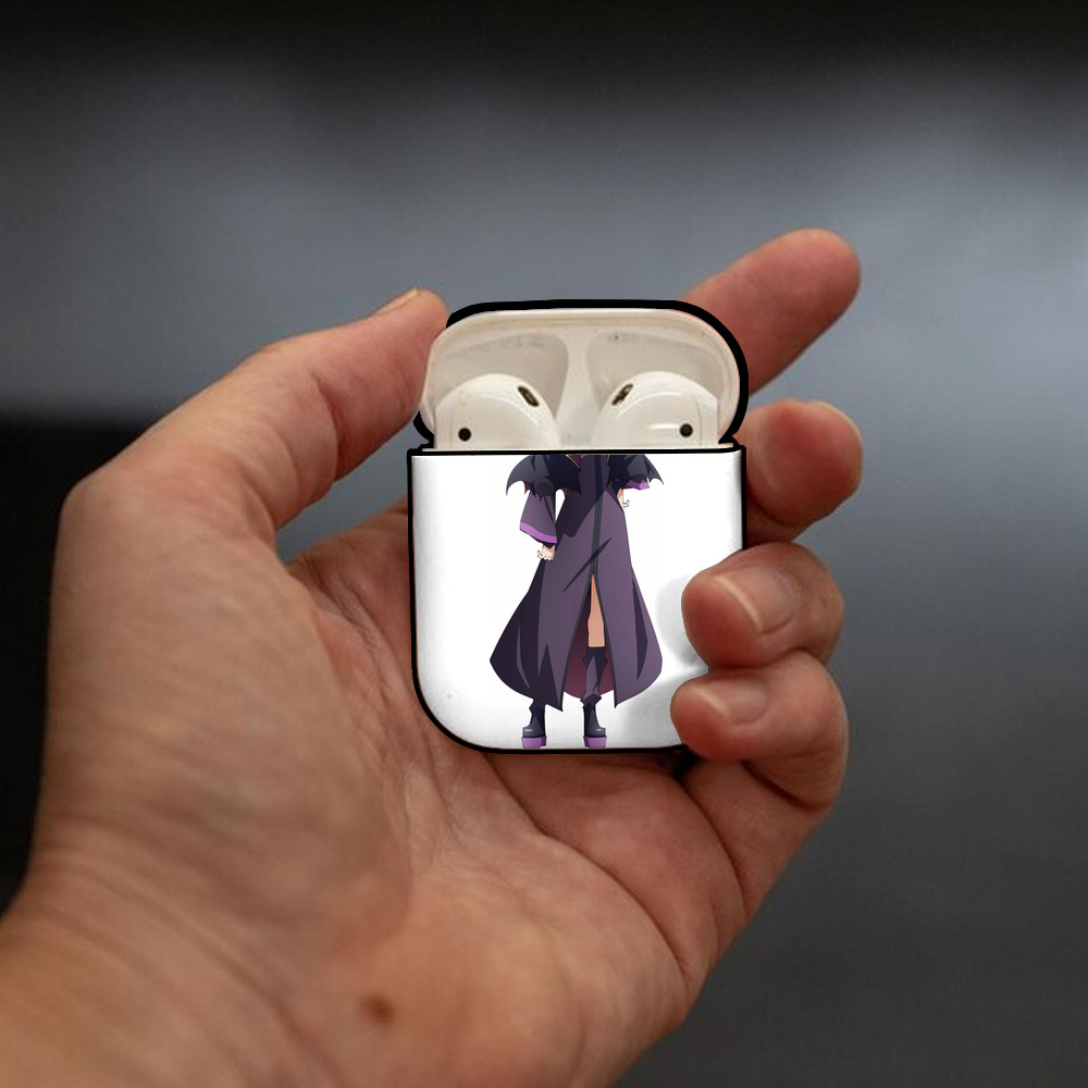 転スラ Regarding Reincarnated to Slime AirPods 第2世代保護ケース ハードシェル ブラック 耐衝撃・防指紋・カラビナ付き