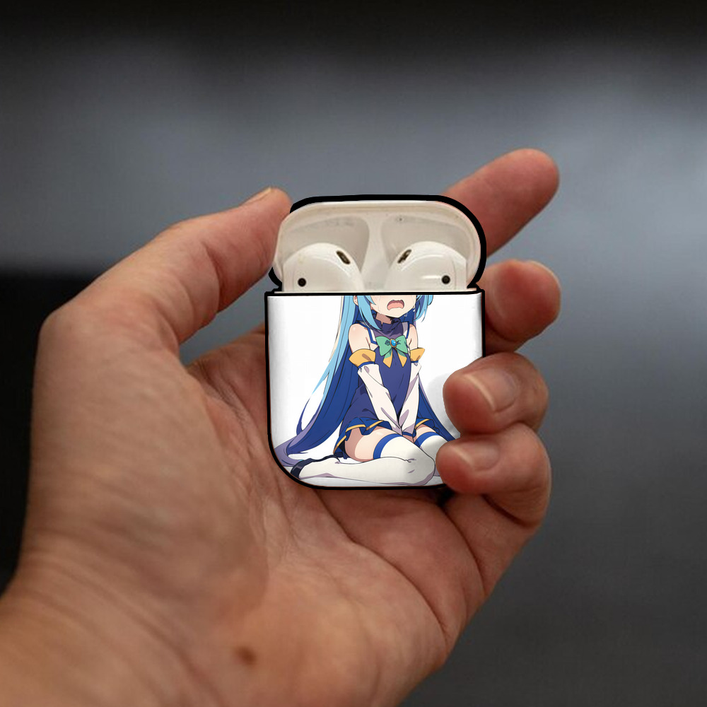 転スラ Regarding Reincarnated to Slime AirPods 第2世代保護ケース ハードシェル ブラック 耐衝撃・防指紋・カラビナ付き