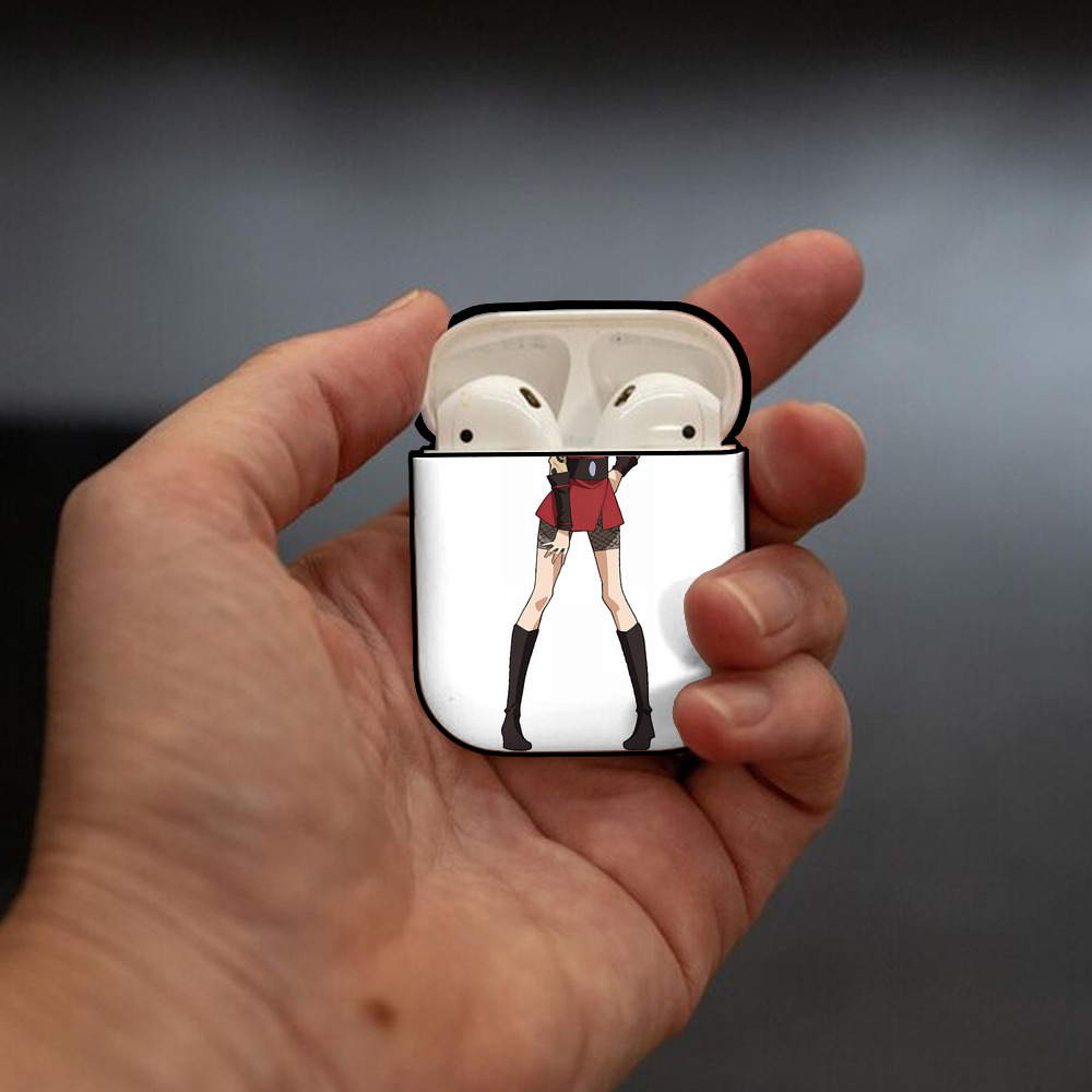 転スラ Regarding Reincarnated to Slime AirPods 第2世代保護ケース ハードシェル ブラック 耐衝撃・防指紋・カラビナ付き