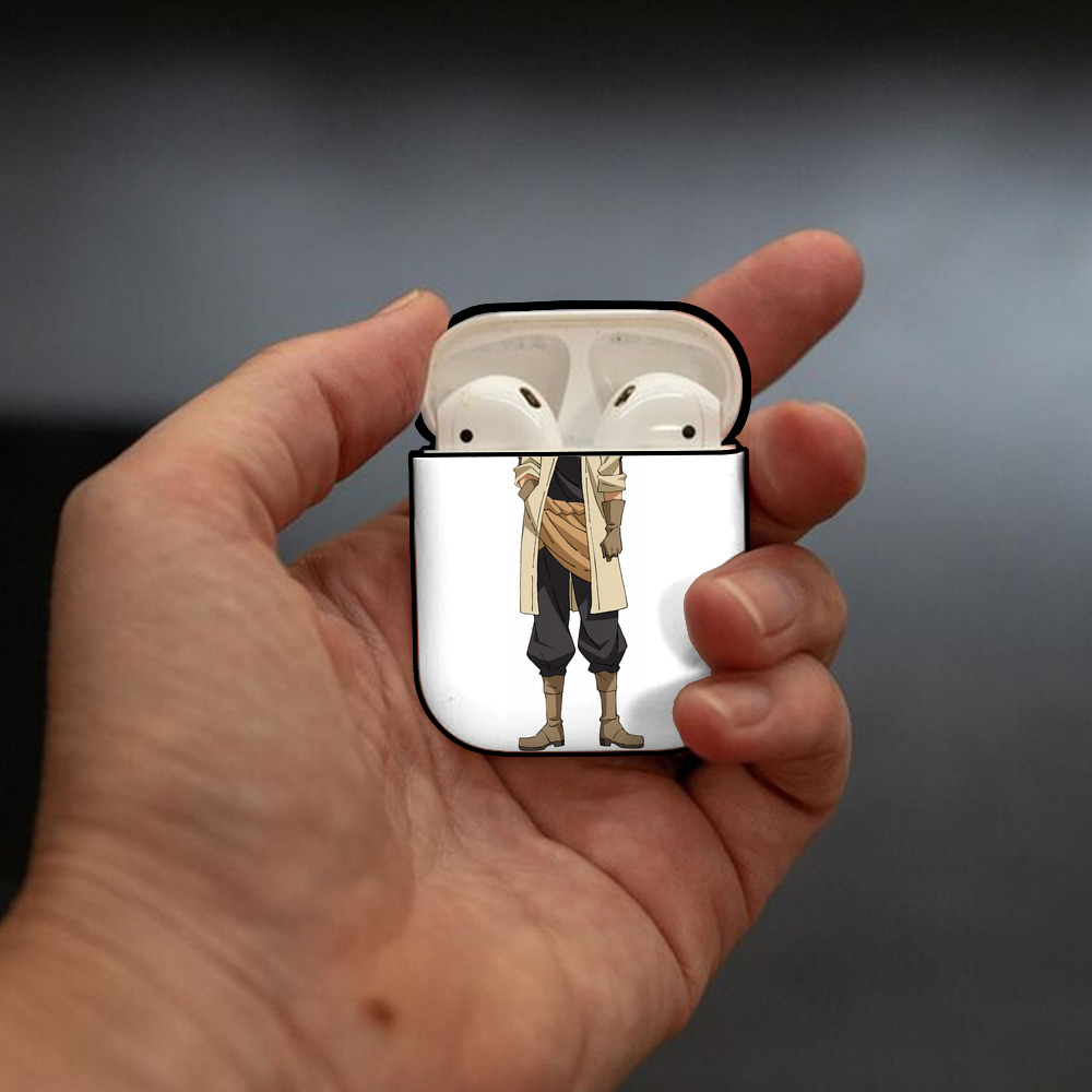 転スラ Regarding Reincarnated to Slime AirPods 第2世代保護ケース ハードシェル ブラック 耐衝撃・防指紋・カラビナ付き