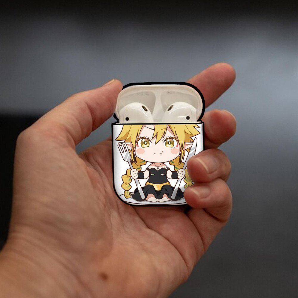 転スラ Regarding Reincarnated to Slime AirPods 第2世代保護ケース ハードシェル ブラック 耐衝撃・防指紋・カラビナ付き