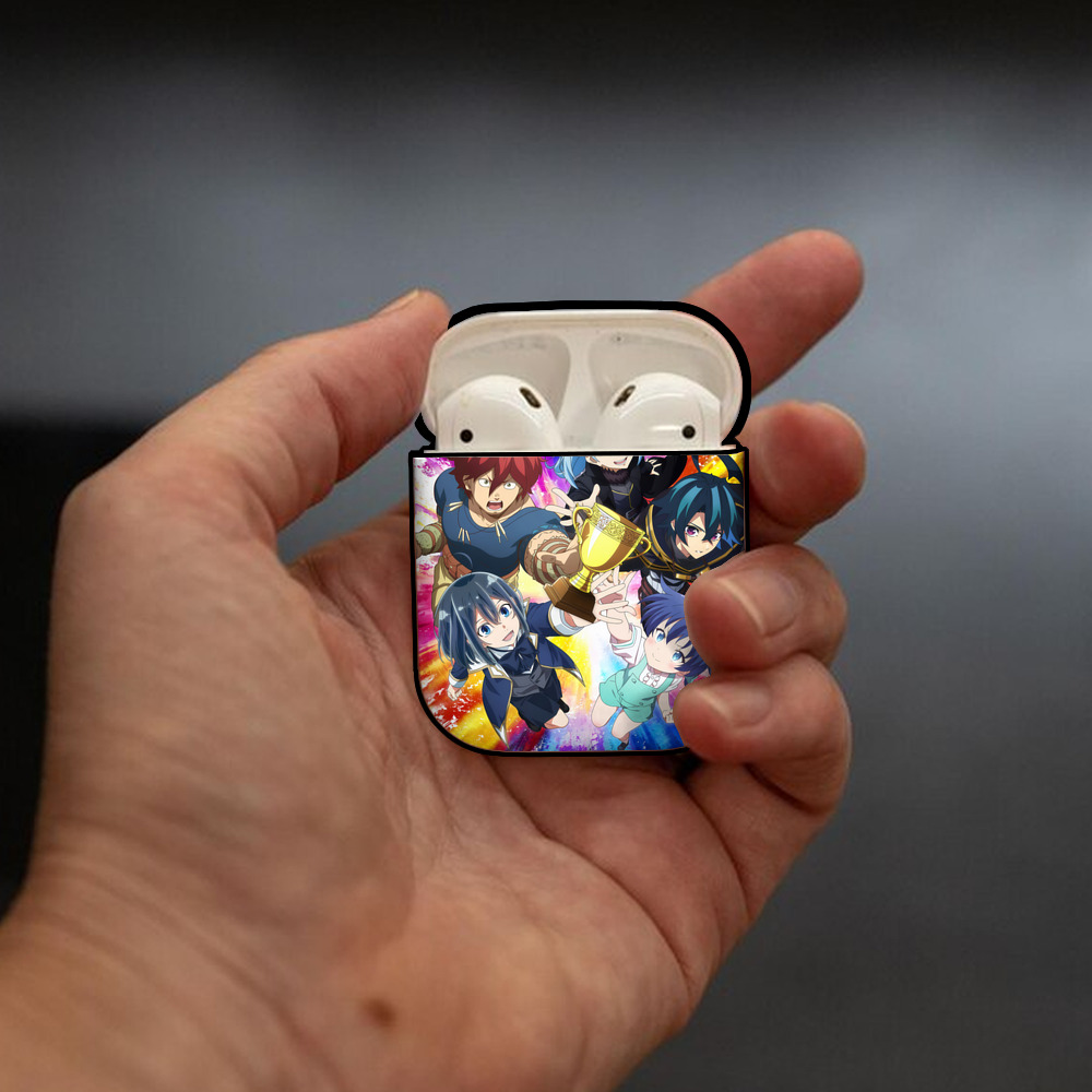 転スラ Regarding Reincarnated to Slime AirPods 第2世代保護ケース ハードシェル ブラック 耐衝撃・防指紋・カラビナ付き