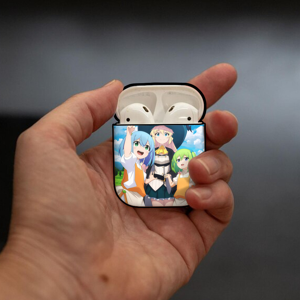 転スラ Regarding Reincarnated to Slime AirPods 第2世代保護ケース ハードシェル ブラック 耐衝撃・防指紋・カラビナ付き