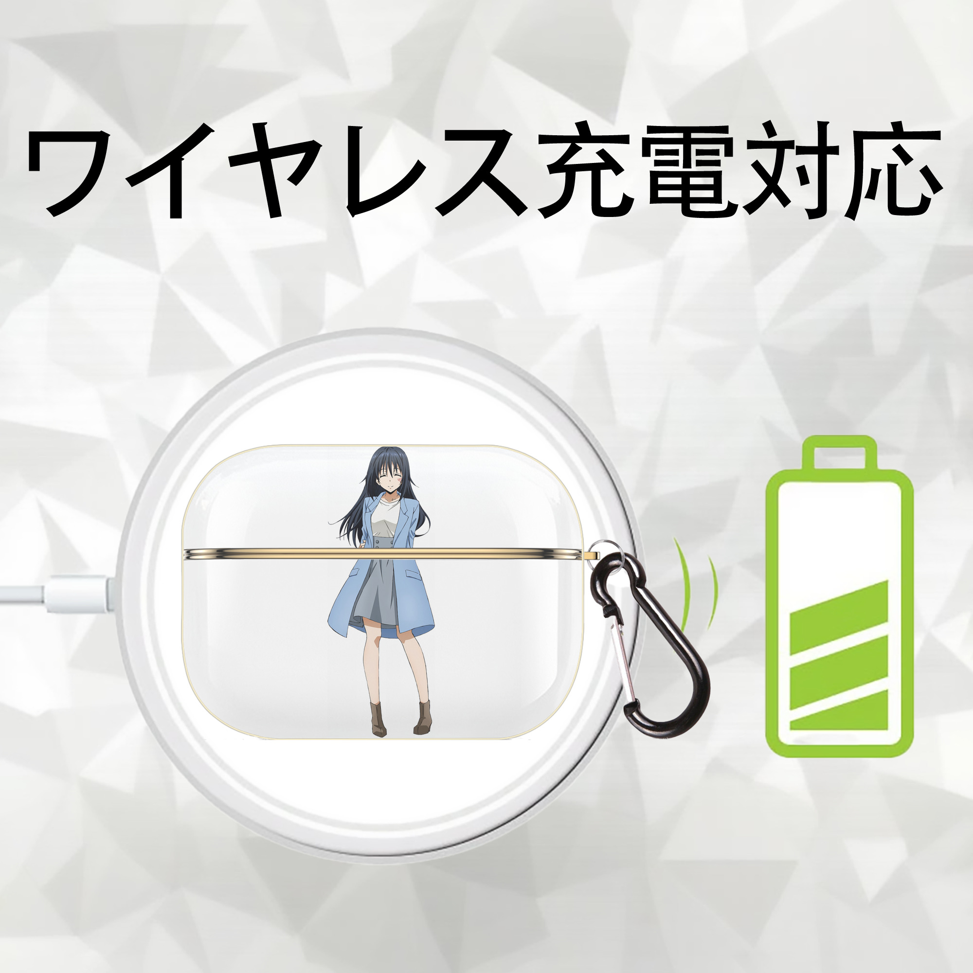 転スラ Regarding Reincarnated to Slime 【AirPods Pro用】ハードシェル保護ケース｜耐衝撃・防指紋・カラビナ付き商品仕様
