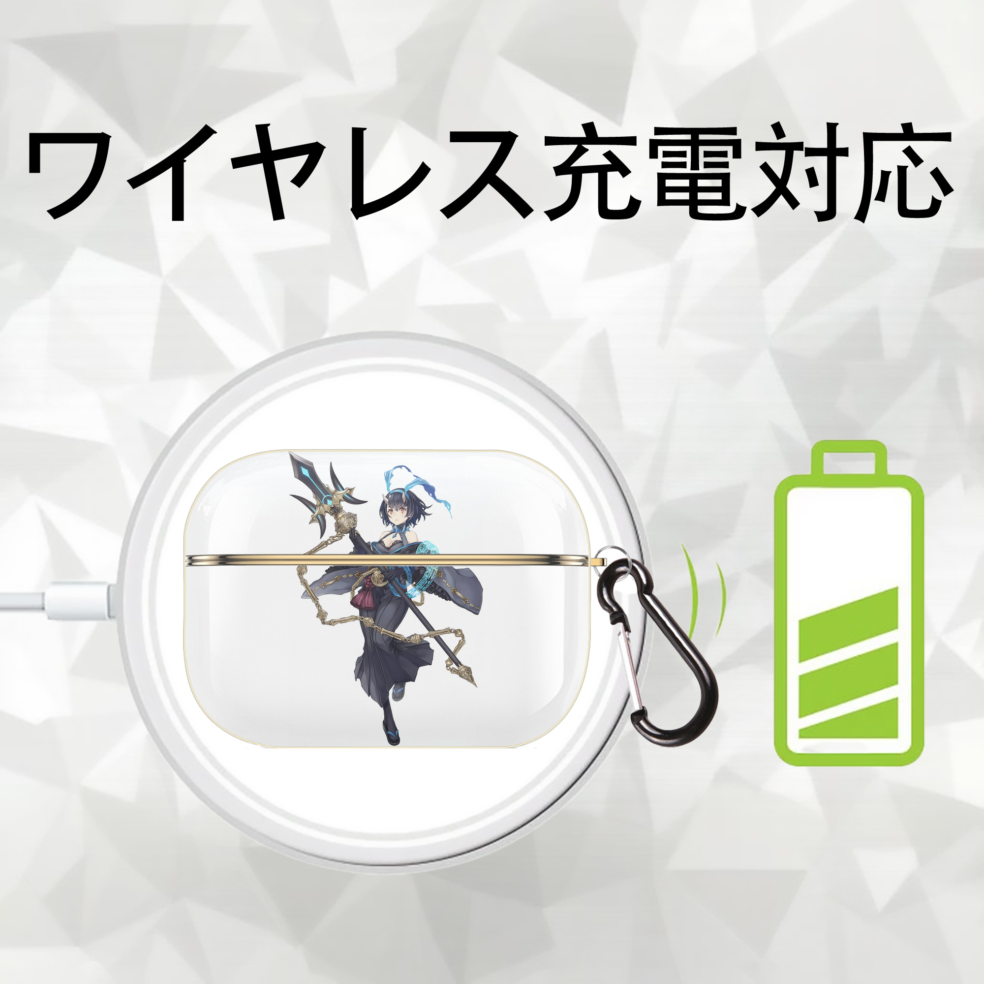 転スラ Regarding Reincarnated to Slime 【AirPods Pro用】ハードシェル保護ケース｜耐衝撃・防指紋・カラビナ付き商品仕様